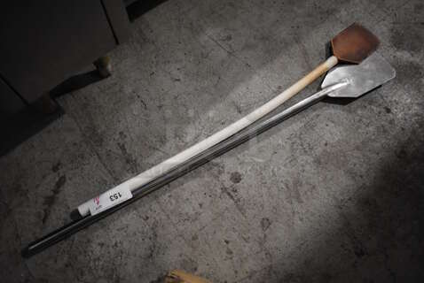 2 Long Handled Mixing Paddles. 40", 43". 2 Times Your Bid!