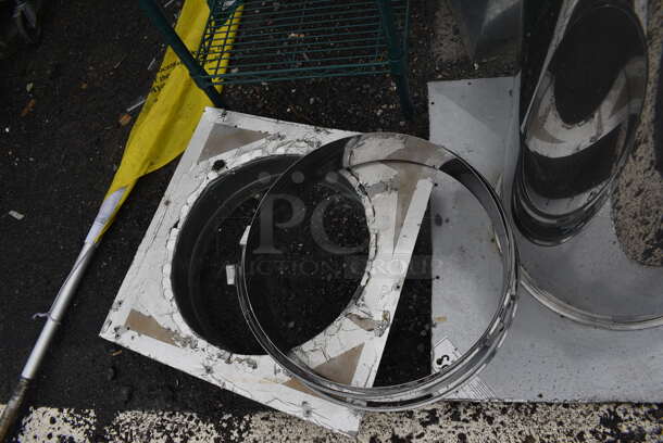 ALL ONE MONEY! Lot of Various Metal Pieces Including Vents! Includes 26x26x48 - Image 2 of 4