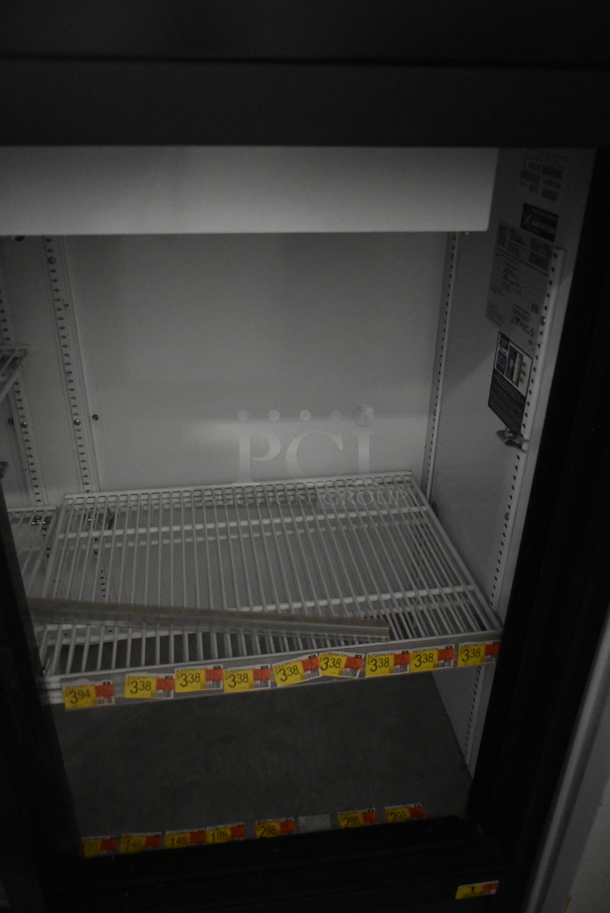 2019 True GDM-41SL-48-HC-LD Metal Commercial 2 Door Reach In Cooler Merchandiser w/ Poly Coated Racks. 115 Volts, 1 Phase. Tested and Working! - Image 3 of 5