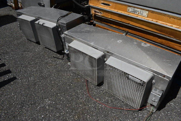 2 Harford Walk In Boxes That Make One 20'x8' Combo Walk In Box; Walk In Cooler w/ Copeland Compressor and Russel Model AA28-97 B 115 Volt, 1 Phase Condenser. Walk In Freezer Box w/ Copeland Model CF06K6E-TF5-253 208/240 Volt, 1 Phase Compressor and Russel Model AE26-92 B 208/230 Volt, 1 Phase Condenser. Does Not Have Floor. Picture of the Unit Before Removal Is Included In the Listing. 2 Times Your Bid! - Image 3 of 12