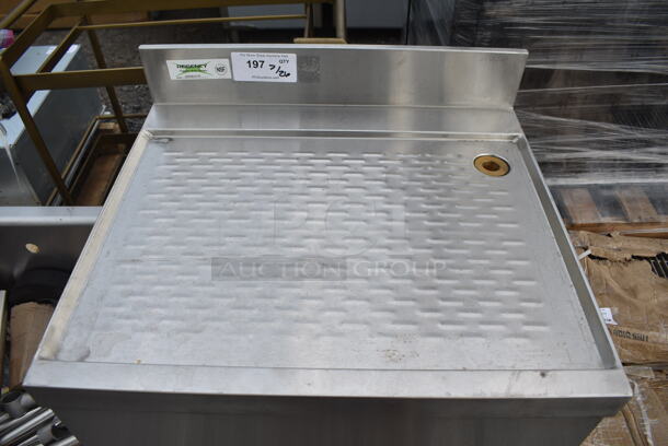 BRAND NEW SCRATCH AND DENT! Regency 600DBU2124 Stainless Steel Underbar Drainboard - Image 3 of 5