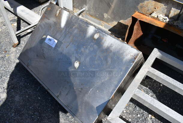 Stainless Steel Wall Mount Shelf. 30x20x24 - Image 2 of 4