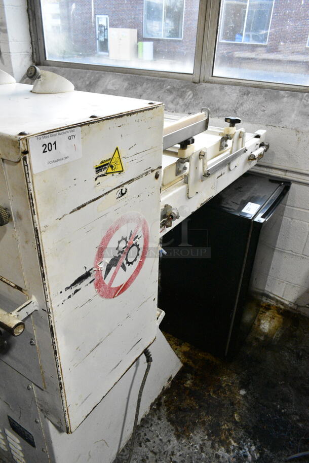 Bloemhof 5-4-24BL2 Metal Commercial Floor Style Dough Sheeter on Commercial Casters. 230 Volts, 3 Phase.  - Image 2 of 7