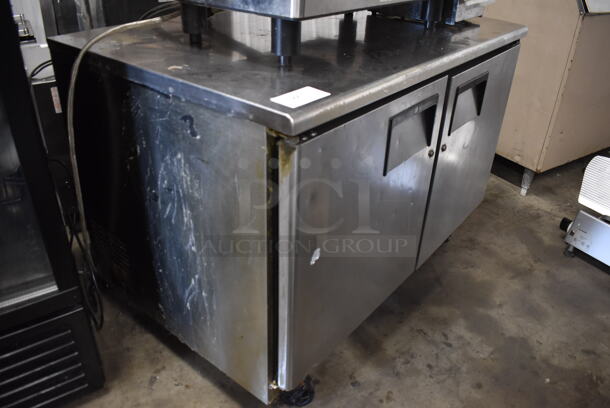 Everest ETBF2 Commercial Stainless Steel Undercounter 2 Door Freezer With Polycoated Shelves On Commercial Casters. 115V, 1 Phase. Tested and Working! - Image 2 of 6