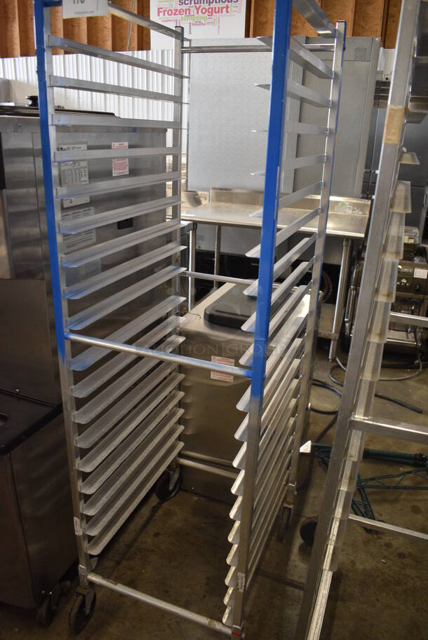 Metal Commercial Pan Transport Rack on Commercial Casters. 20.5x26x69 - Image 2 of 3