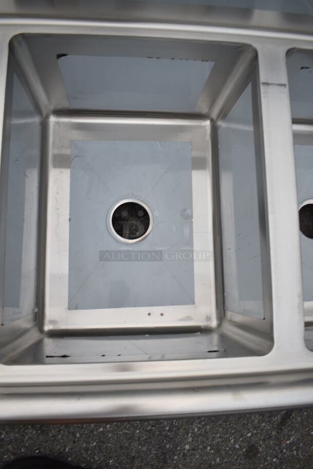 BRAND NEW SCRATCH AND DENT! Regency 600S3162018R Stainless Steel 3 Bay Sink w/ Right Side Drain Board. Bays 16x19.5x12. No Legs.  - Image 6 of 8
