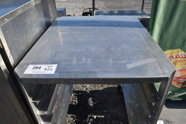 Metal Pan Transport Rack on Commercial Casters. 21.5x27x29 - Image 3 of 4