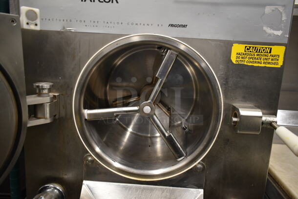 Taylor C118-33 Stainless Steel Commercial Floor Style Water Cooled Batch Freezer on Commercial Casters. 208-230 Volts, 3 Phase. - Image 6 of 8