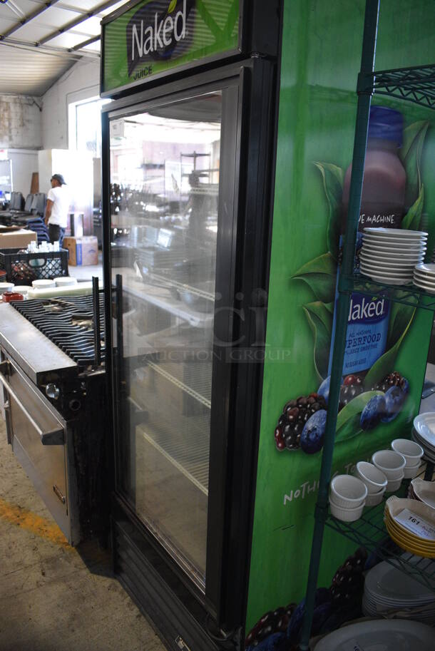 2010 True GDM-26 ENERGY STAR Metal Commercial Single Door Reach In Cooler Merchandiser w/ Poly Coated Racks. 115 Volts, 1 Phase. 30x30x79. Tested and Working! - Image 5 of 5