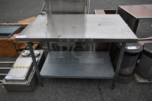 Stainless Steel Table w/ Metal Under Shelf. - Image 1 of 4