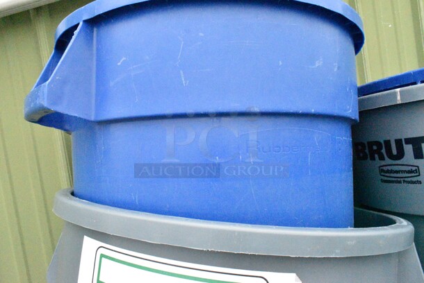 9 Various Poly Trash Cand Including Rubbermaid Brute. 9 Times Your Bid!  - Image 7 of 12