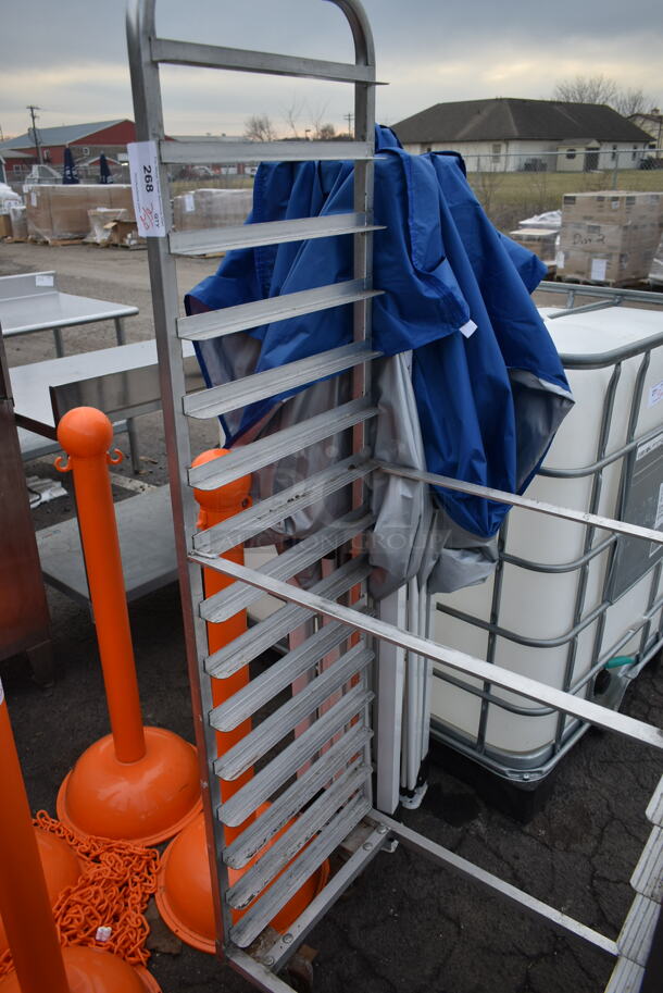 Metal Commercial Pan Transport Rack w/ Rack Oven Guide on Commercial Casters. - Image 2 of 2