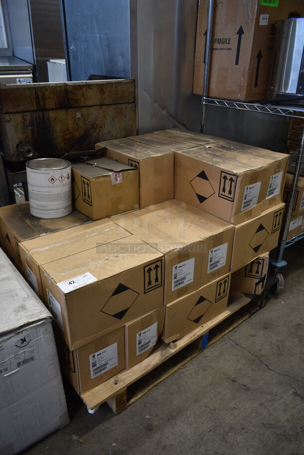PALLET LOT OF 29 BRAND NEW! Boxes of 2 Debeer MM 512 UN 1263 3.5 Liter Paint Cans. 29 Times Your Bid! - Image 2 of 5