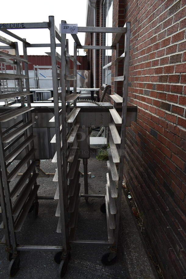 Metal Commercial Pan Transport Rack on Commercial Casters. - Image 1 of 2