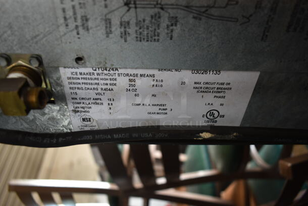 Manitowoc QY0424A  Stainless Steel Commercial Ice Head on SerVend MD-175 Stainless Steel Commercial 8 Flavor Carbonated Beverage Machine. 115 Volts, 1 Phase. - Image 8 of 8