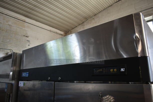 Turbo Air M3R47-2 Stainless Steel Commercial 2 Door Reach In Cooler w/ Poly Coated Racks. 115 Volts, 1 Phase. Tested and Working! - Image 2 of 7