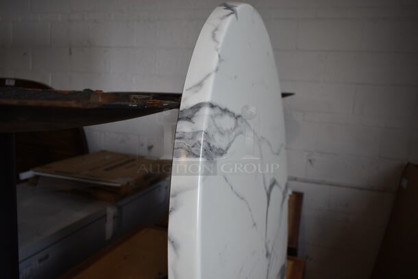 BRAND NEW IN BOX! Holland Outdoor EnduroTops Stone Pattern Round Tabletop. - Image 4 of 8