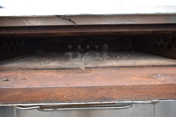 2 Bari M6/48 Stainless Steel Commercial Natural Gas Powered Single Deck Pizza Ovens w/ Cooking Stones in Top Oven. 72,000 BTU. 2 Times Your Bid! - Image 5 of 10