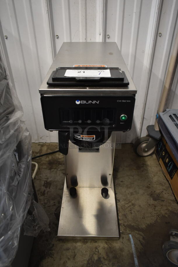 BRAND NEW SCRATCH AND DENT! 2023 Bunn CW15-APS Stainless Steel Commercial Countertop Coffee Machine w/ Poly Brew Basket. 120 Volts, 1 Phase.  - Image 1 of 8