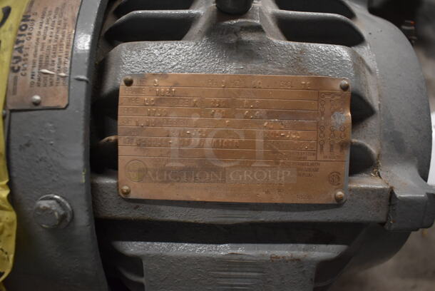 Underwriters Laboratories Metal Motor. 230/460 Volts, 3 Phase. - Image 4 of 5