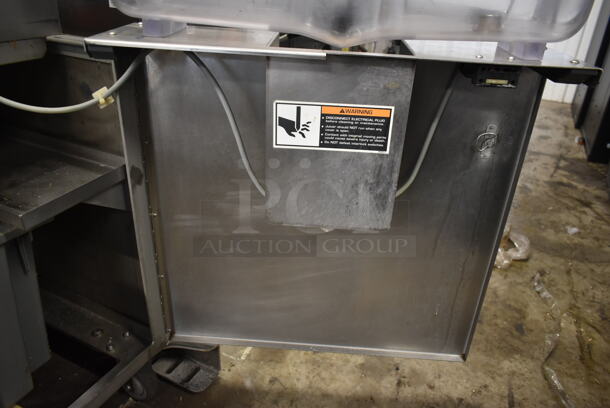 Fresh N Squeeze POS-1 Stainless Steel Commercial Floor Style Automatic Citrus Juicer on Commercial Casters. 120 Volts, 1 Phase. Tested and Working! - Image 7 of 9