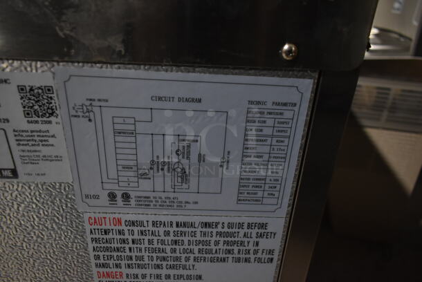 BRAND NEW SCRATCH AND DENT! 2023 Avantco 178CBE48HC Stainless Steel Commercial 2 Drawer Chef Base on Commercial Casters. 115 Volts, 1 Phase. Tested and Working! - Image 6 of 7