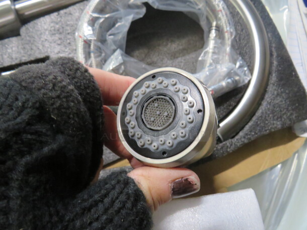 One Stainless Steel Hose Faucet Kit, In Brushed Nickel. #40104BN. - Image 2 of 2