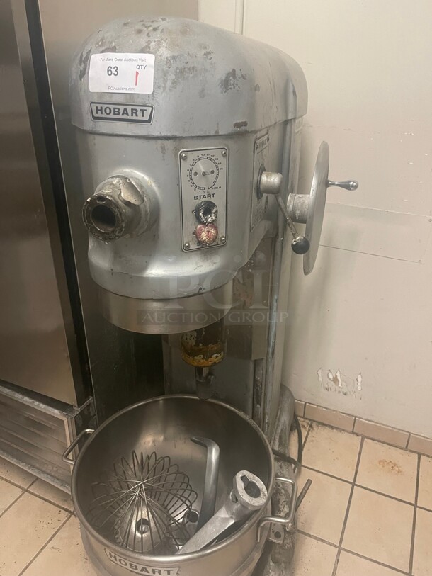Working! Hobart 60 QT Commercial Dough Mixer with Attachments 220 Volt Tested and Working! - Image 6 of 6