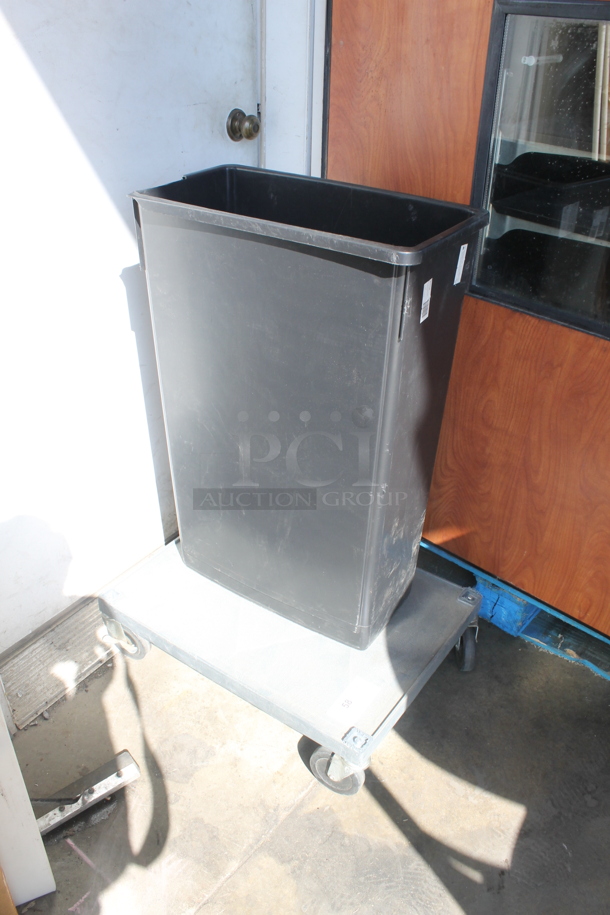 Slim Jim Trashcan on Dollie - Image 1 of 1