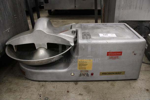 Fleetwood Metal Commercial Countertop Buffalo Chopper w/ Blade. 120 Volts, 1 Phase. 36x22x14. Tested and Working!