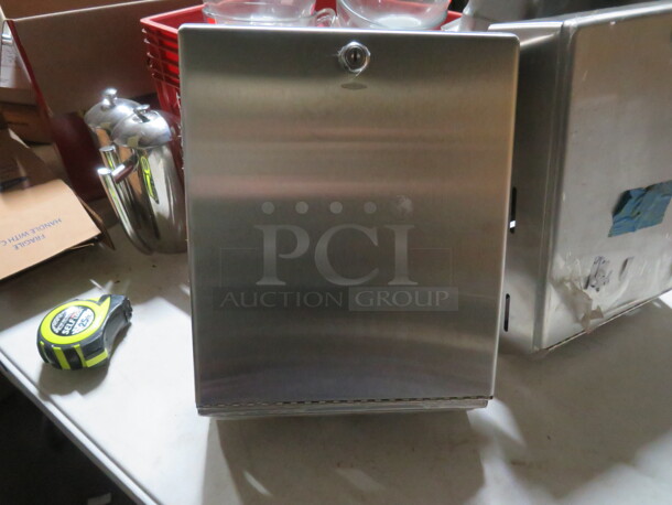 One NEW Stainless Steel Bobrick Paper Towel Dispenser. - Image 1 of 1