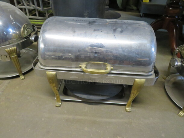 One Bon Chef Full Size  Roll Top Chafer With Gold Accent.