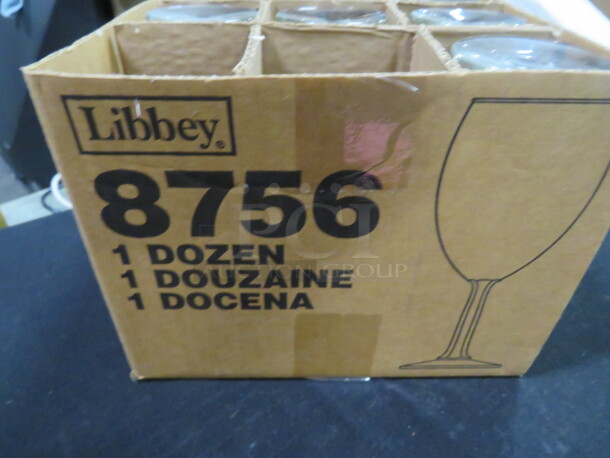 10.25oz Libbey Stem Wine Glass. #8756.  12XBID - Image 2 of 2