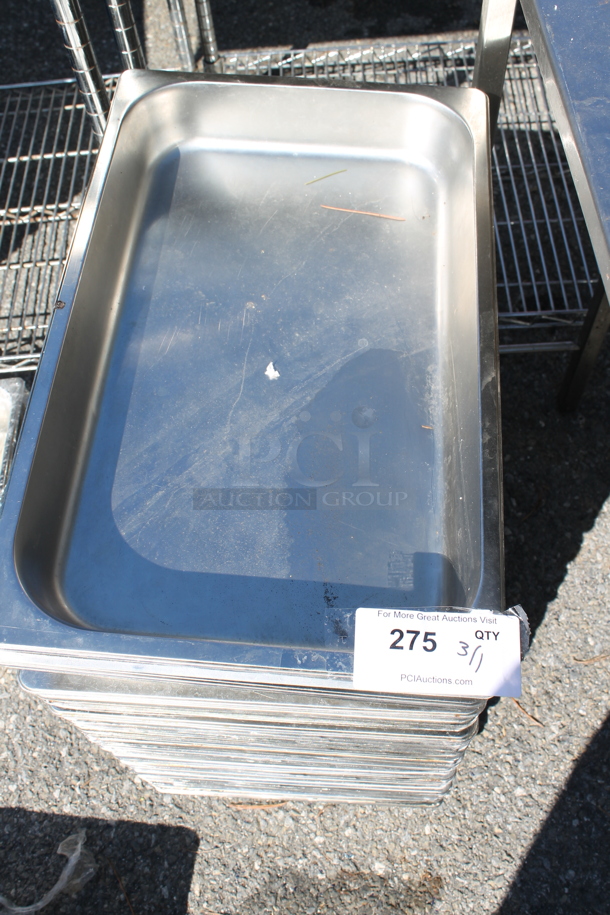 ALL ONE MONEY! Lot of Stainless Steel Full Size Drop In Bins. - Image 2 of 3