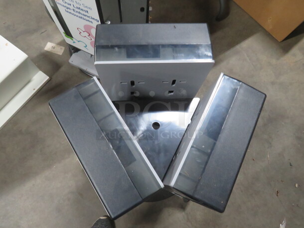 One Triple Rotating Dixie Cutlery  Dispenser.  - Image 2 of 3