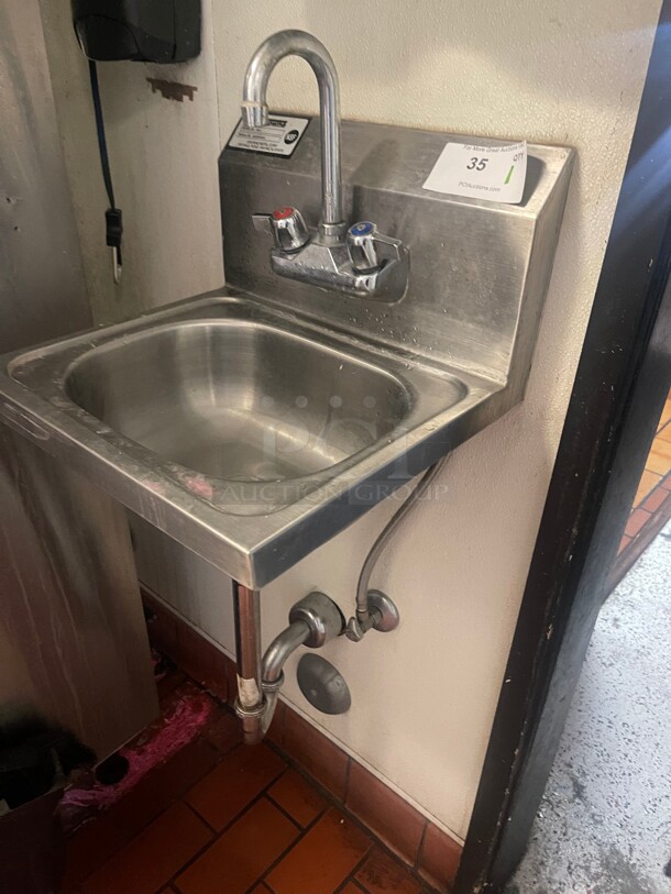 Nice! Krowne HS-2 Commercial Stainless Steel Hand Sink NSF - Image 5 of 7