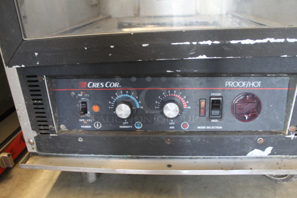 Cres Cor 121PHUA11D Metal Commercial Single Door Reach In Warming Cabinet Merchandiser on Commercial Casters. 120 Volts, 1 Phase. Could Not Test Due To Plug Style - Image 2 of 8