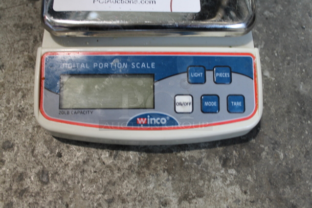 Winco Metal Countertop 20 Pound Digital Portioning Scale. - Image 3 of 4