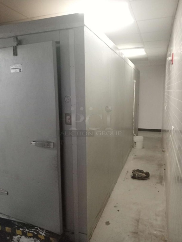 Mr Winter 8'x18'x7.5' Walk In Cooler Box w/ Tecumseh AWA9514ZXNXM 208-230 Volt, 1 Phase Compressor and Bohn SM-1080C 115 Volt, 1 Phase Condener. Does Not Have Floor. Pictures Of Unit Before Disassembly Are Included - Image 8 of 12