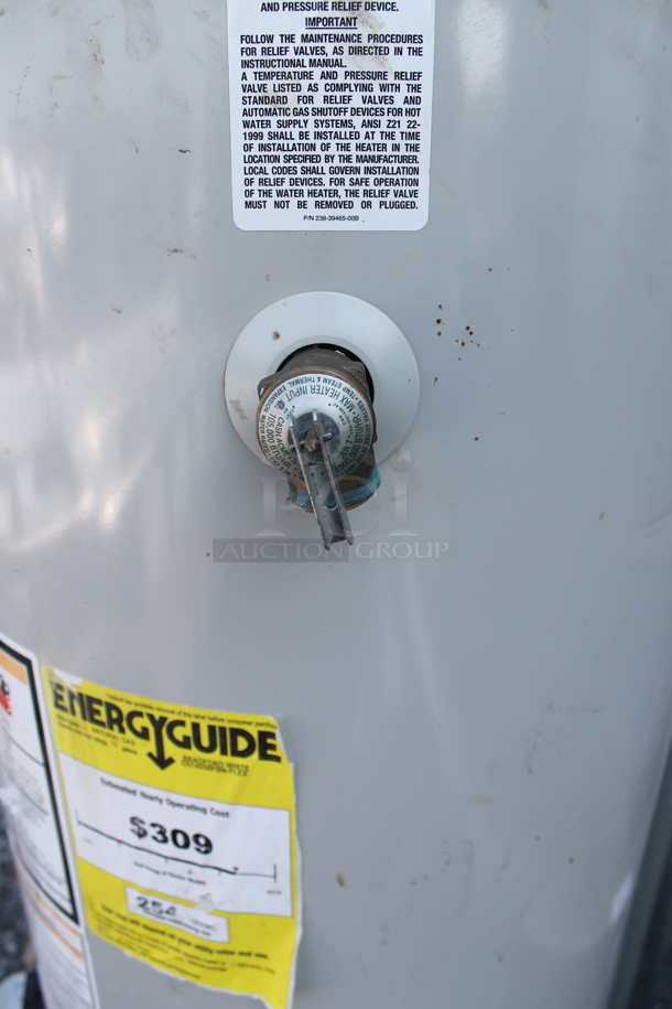 Bradley White DS140S6FBN Metal Commercial Natural Gas Powered Water Heater. - Image 5 of 6