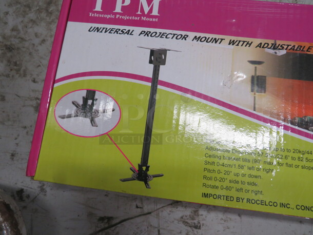 One NEW TPM Universal Projector Mount With Adjustable Drop. - Image 3 of 3