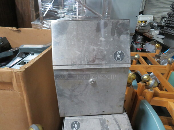 One Stainless Steel Trash Dispenser.
