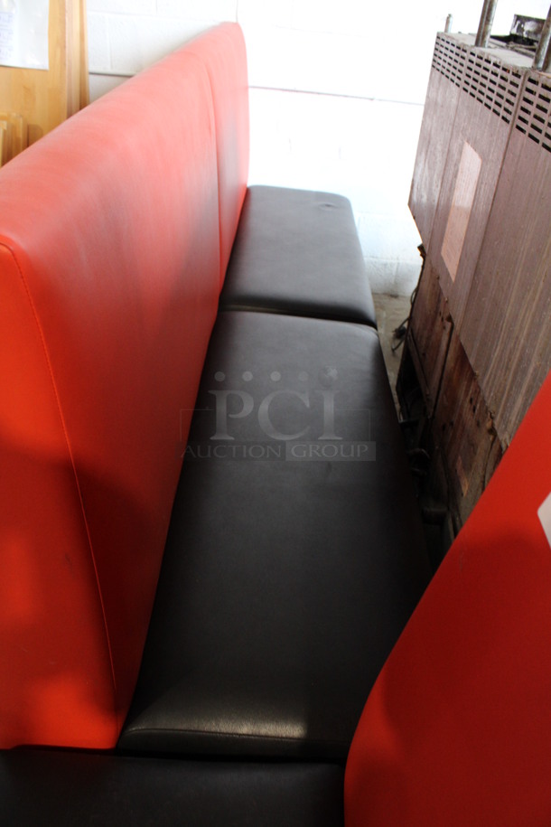 ALL ONE MONEY! Lot of 2 Red and Black Double Sided Booths. 48x43x42 - Image 2 of 4