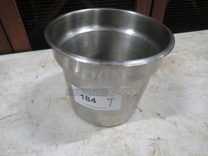 One 9.5X8 Stainless Steel Bain Marie.