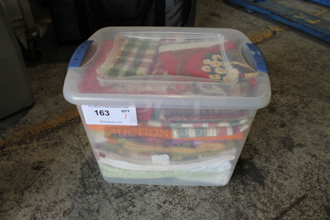 ALL ONE MONEY! Lot of Various Material In Poly Clear Bin