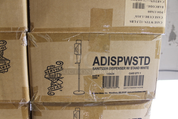 PALLET LOT of 60 BRAND NEW IN BOX! Service Ideas ADISPWSTD 27 oz Gel Soap and Hand Sanitizer Dispenser w/ Floor Stand - 53"H, White. 60 Times Your Bid! - Image 3 of 3