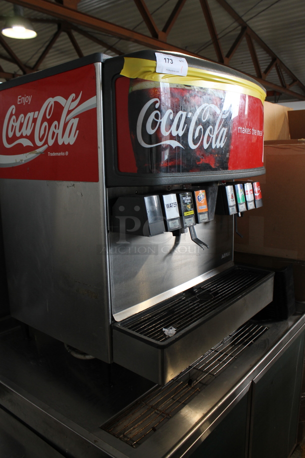 Stainless Steel Commercial 8 Flavor Carbonated Beverage Machine on Duke SUB-BD-48-LM Stainless Steel Soda Station. - Image 2 of 4