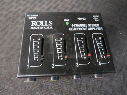 One Rolls 4 Channel Stereo Headphone Amplifier. #HA43.