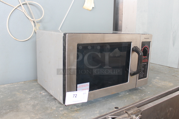 2013 Panasonic NE-1022F Stainless Steel Commercial Countertop Microwave Oven. 120 Volts, 1 Phase. - Image 2 of 5