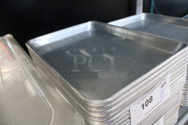 12 Metal Fourth Size Baking Pans. 9.5x13x1. 12 Times Your Bid! - Image 2 of 2